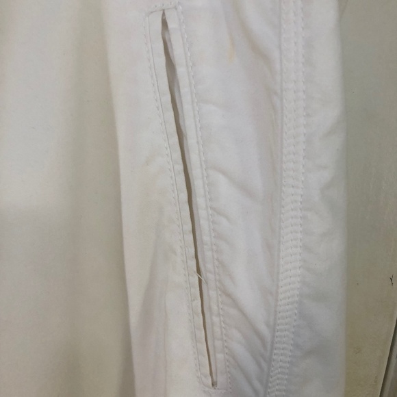 Giorgio Armani white cotton blend pants - Picture 2 of 4